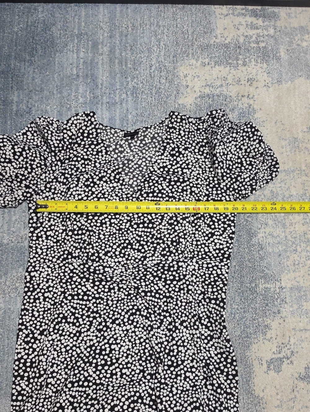 Who What Wear Black and White Ditsy Floral Maxi Dress Size XXL. - Picture 7 of 11